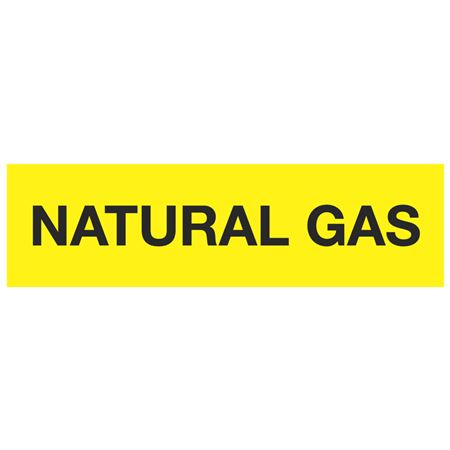 ANSI Pipe Markers Natural Gas - Pk/10